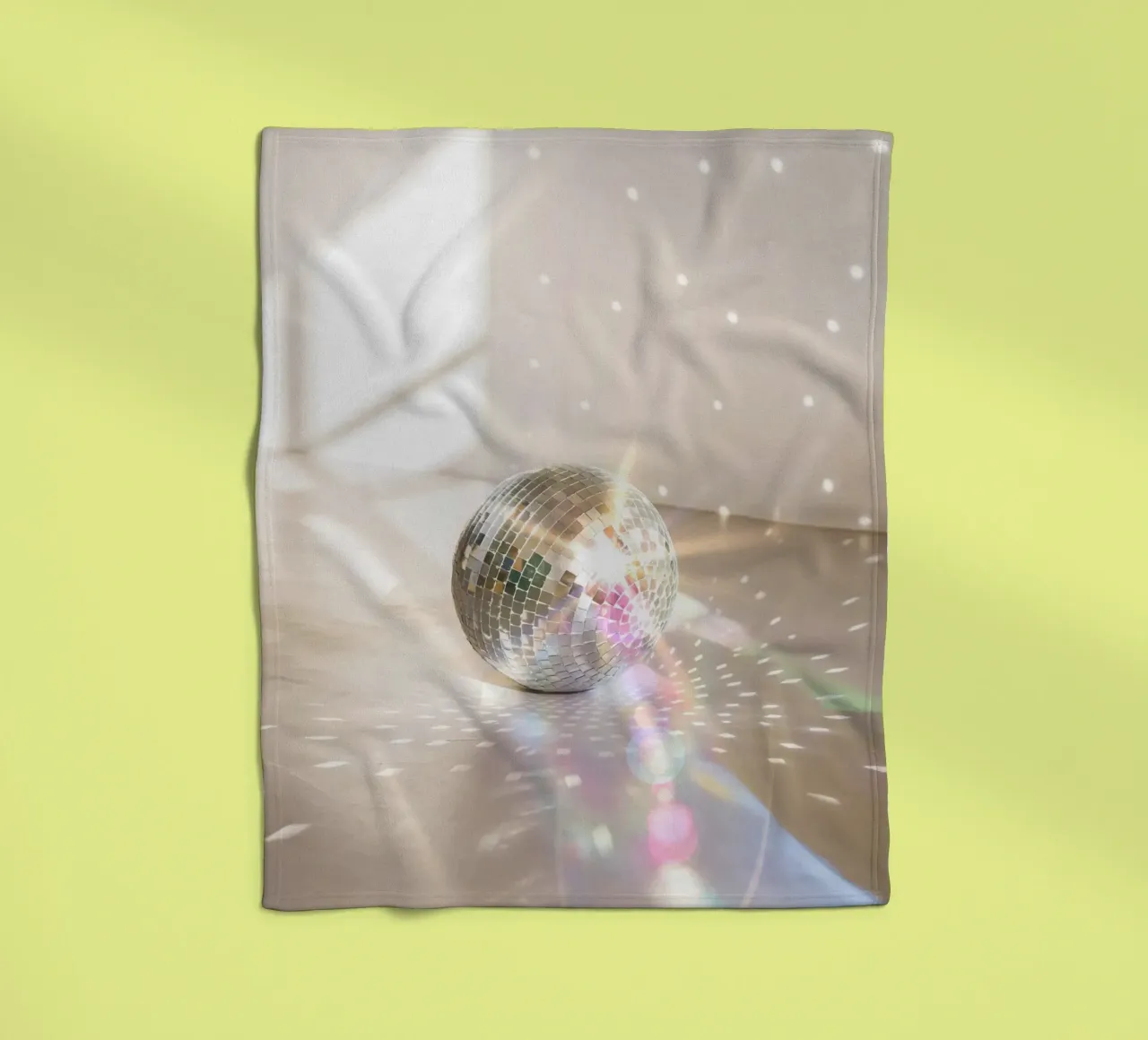 Glitz Glam Disco Ball fleece blanket by Dagmar Pels