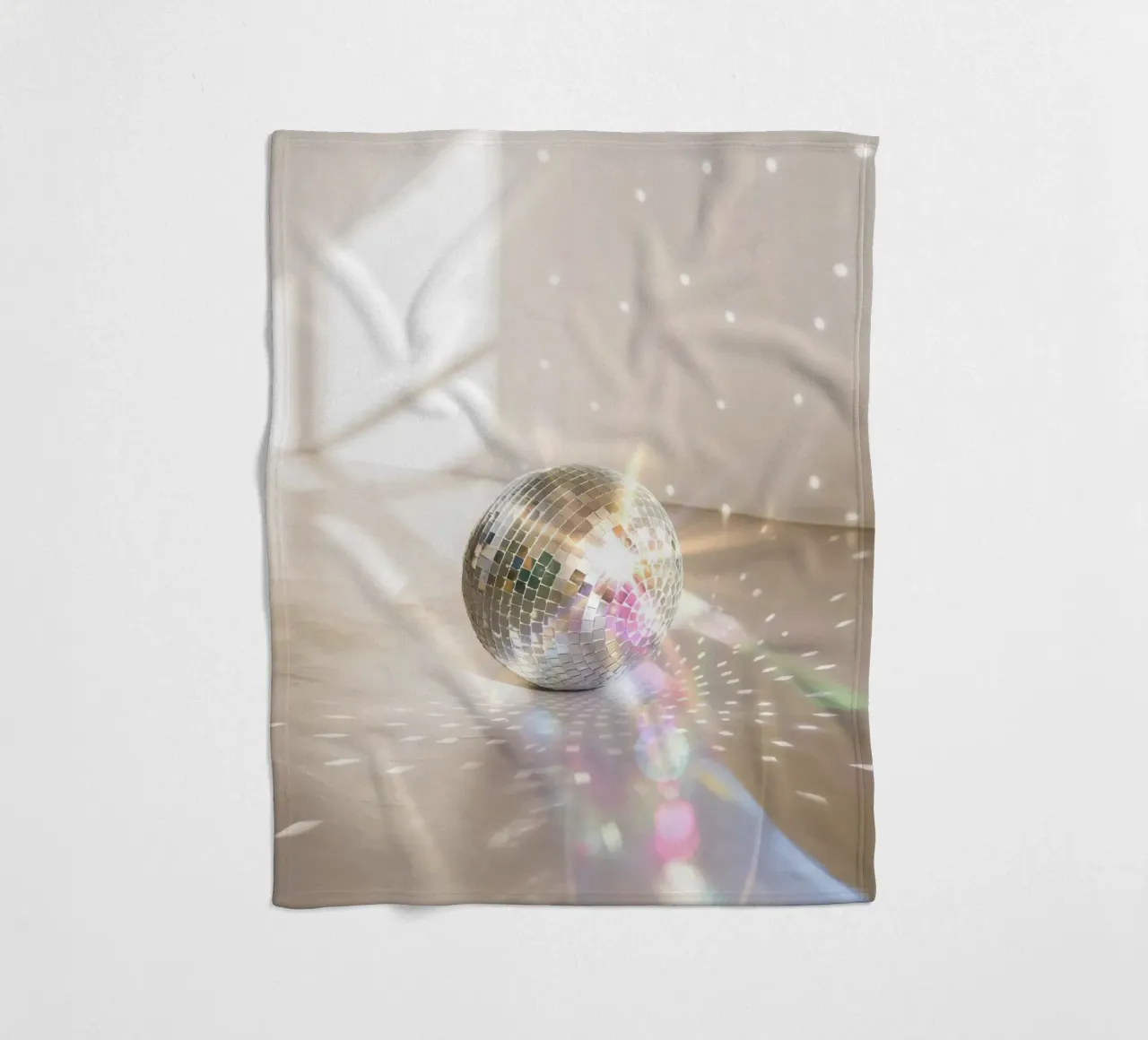 Glitz Glam Disco Ball fleece blanket by Dagmar Pels