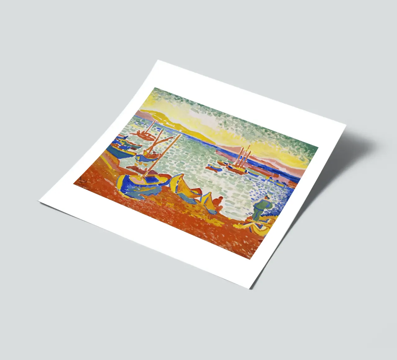 André Derain - Boote im Hafen von Collioure Stickerbogen von ARTOTHEK