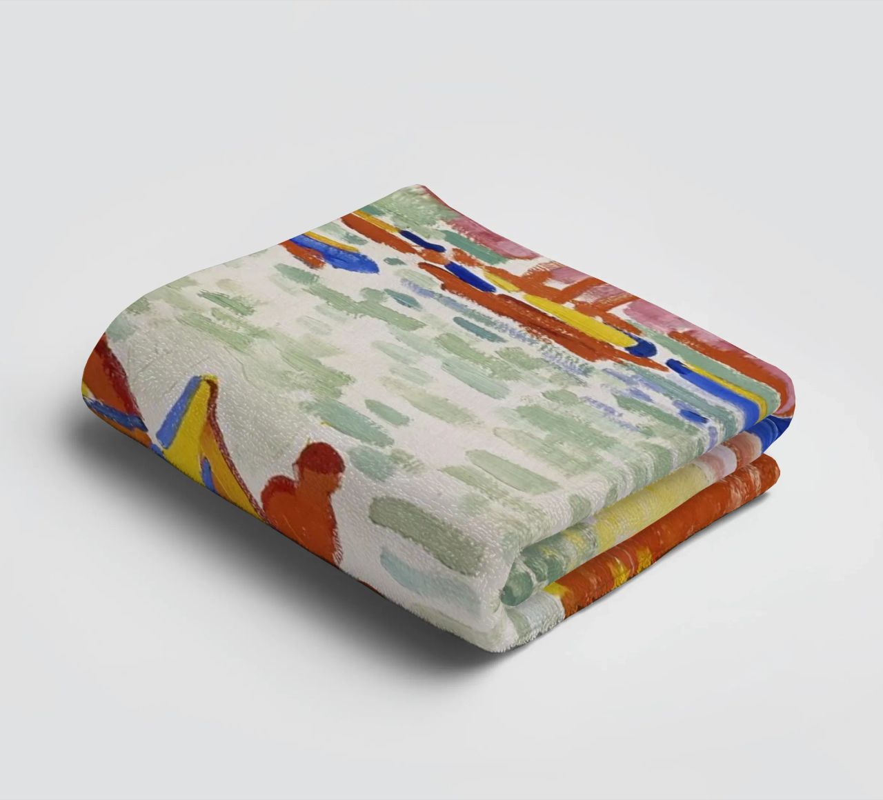 André Derain - Boats in the Harbour at Collioure towel by ARTOTHEK