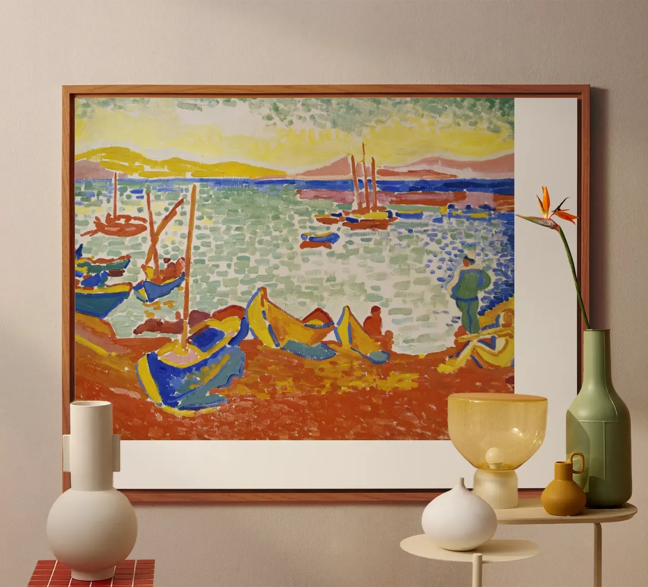 André Derain - Bateaux dans le port de Collioure panneau forex de ARTOTHEK