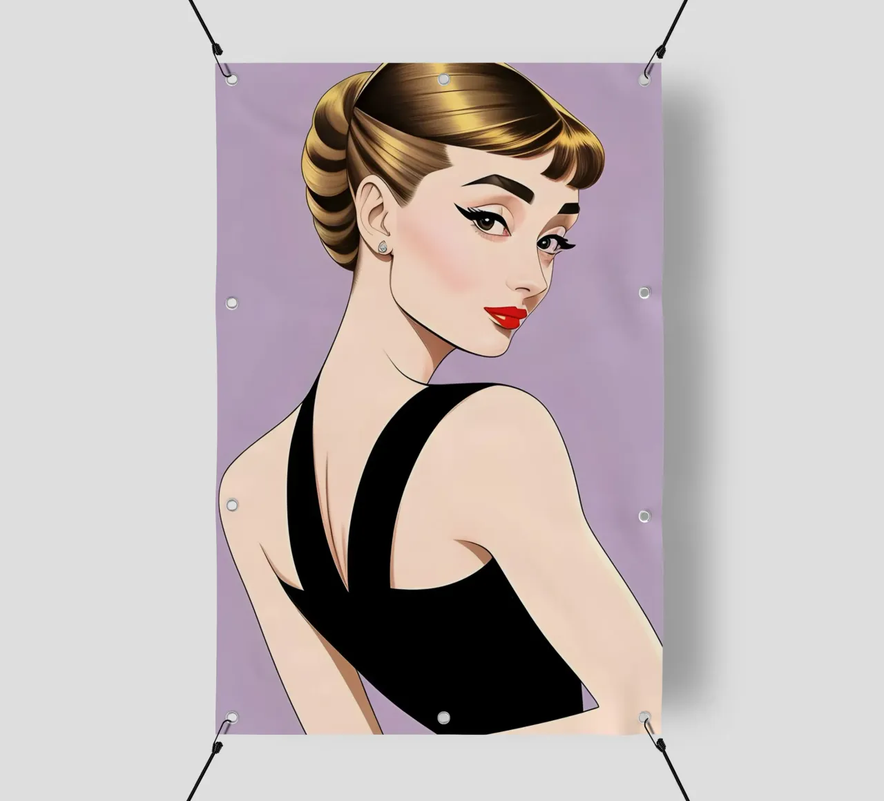 AUDREY HEPBURN telo in pvc da ART DECO