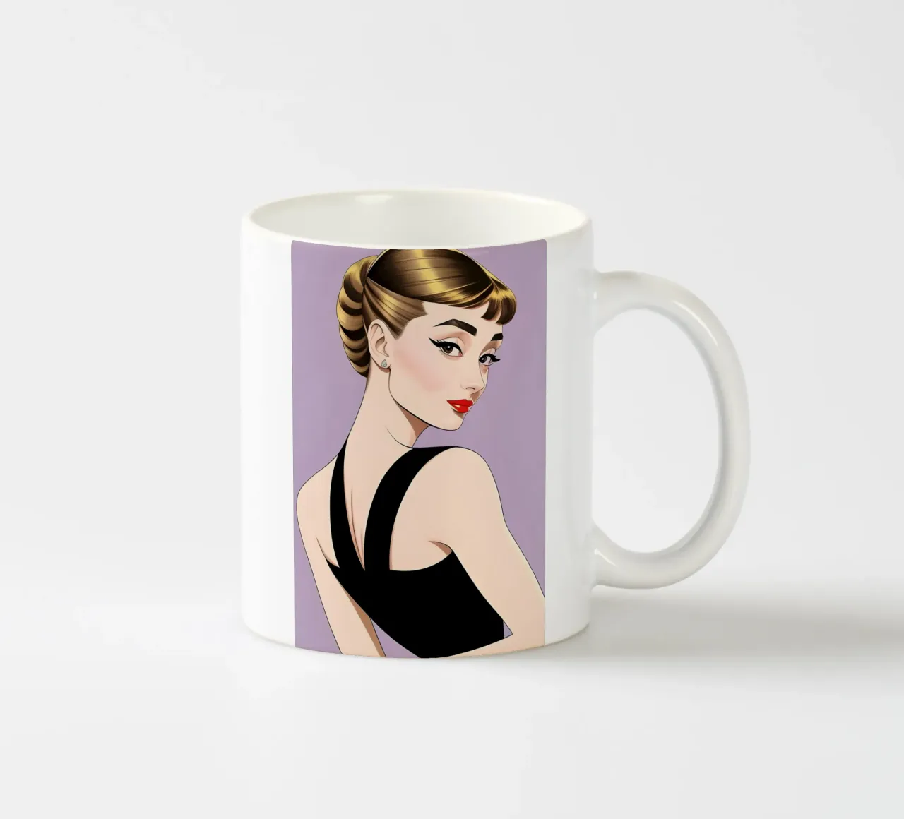 AUDREY HEPBURN tazza in ceramica da ART DECO