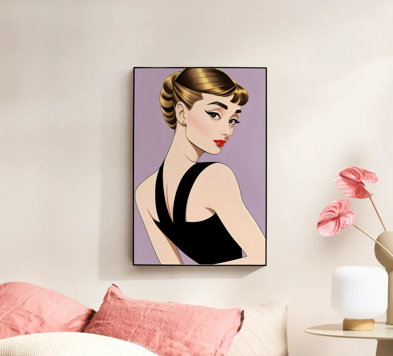 AUDREY HEPBURN plexiglass da ART DECO