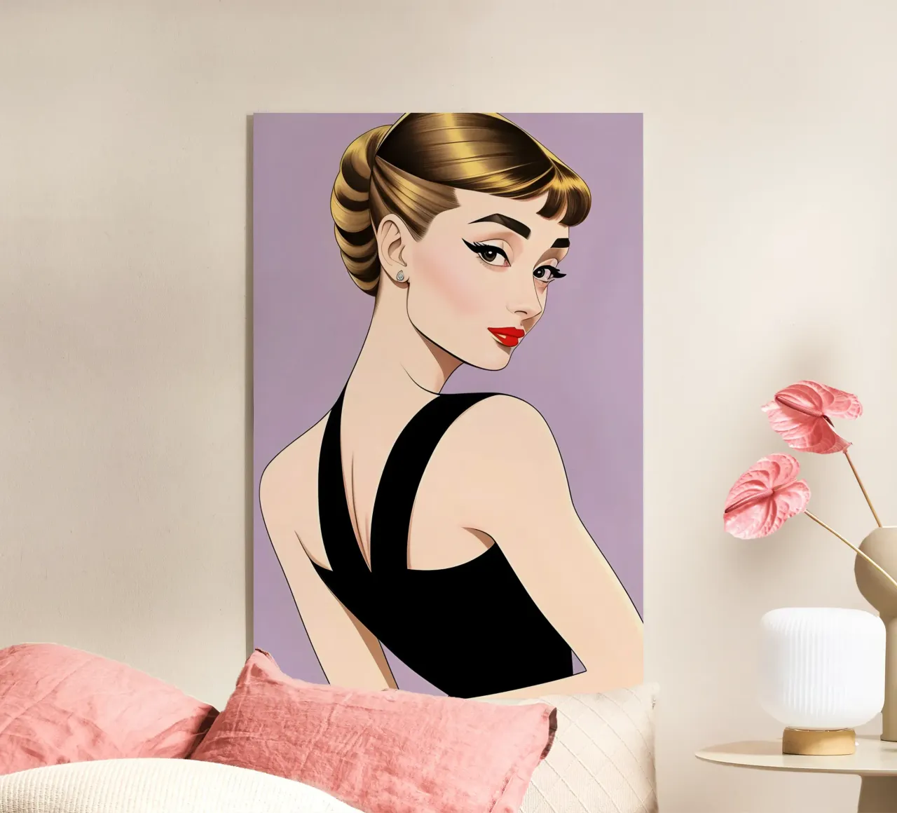 AUDREY HEPBURN plexiglass da ART DECO