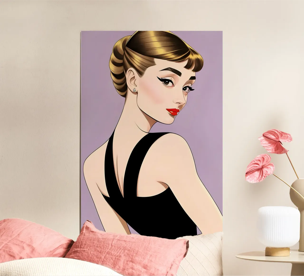 AUDREY HEPBURN carta hahnemühle da ART DECO