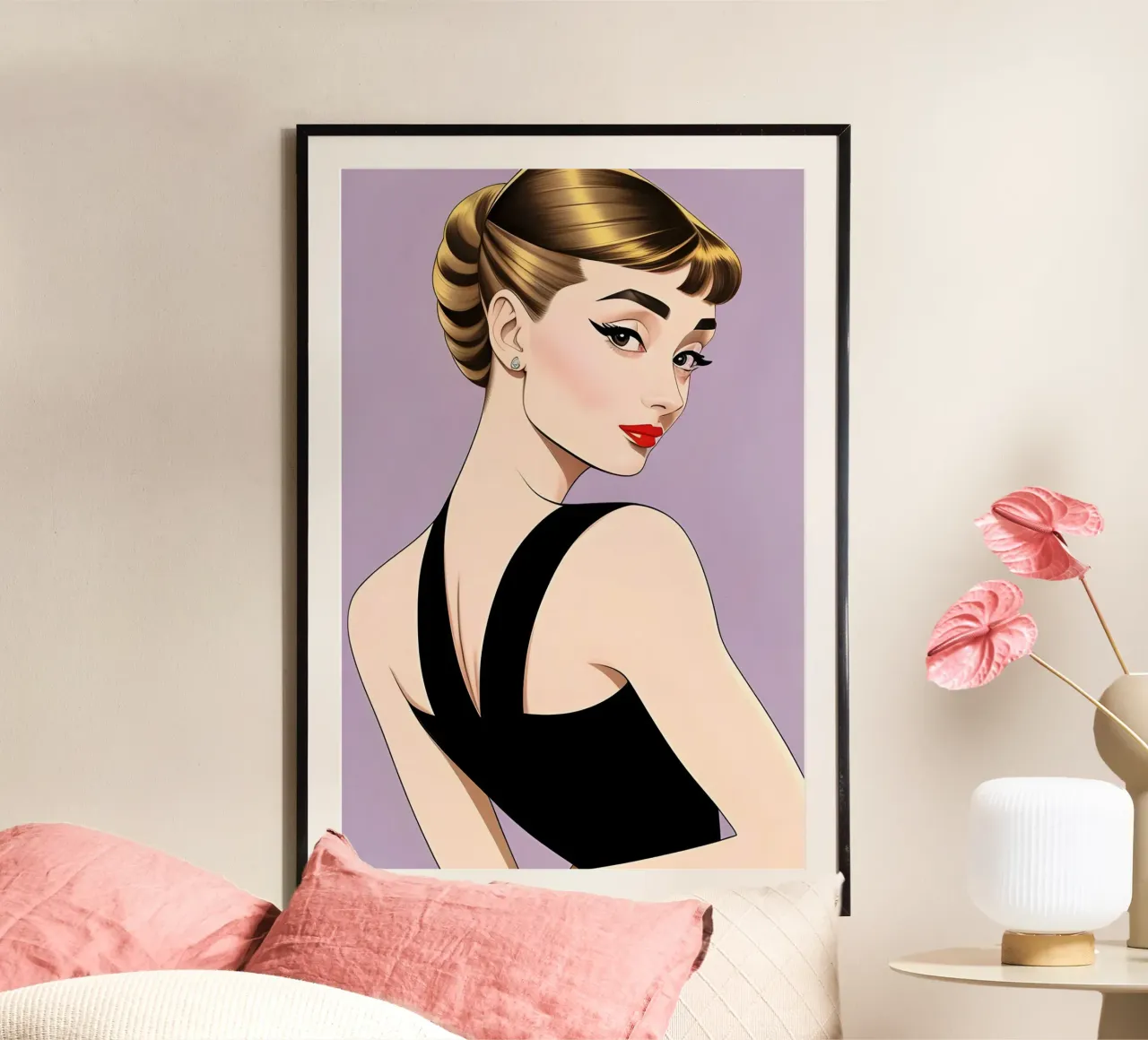 AUDREY HEPBURN carta hahnemühle da ART DECO