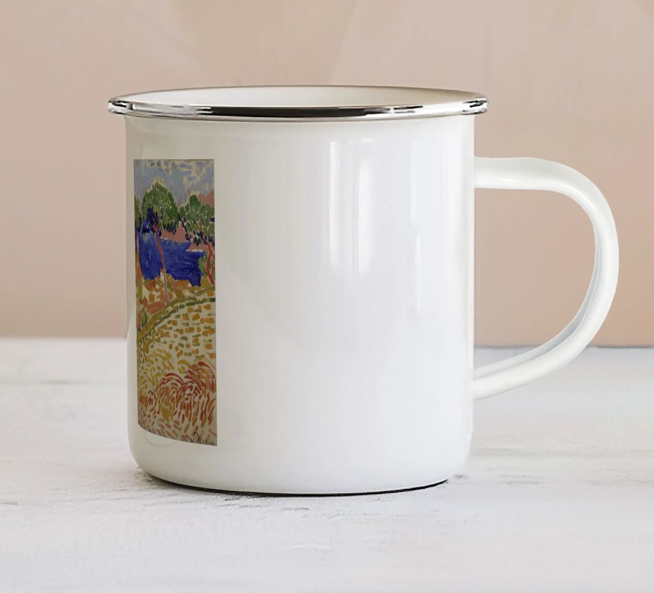 André Derain - View of Collioure enamel mug by ARTOTHEK