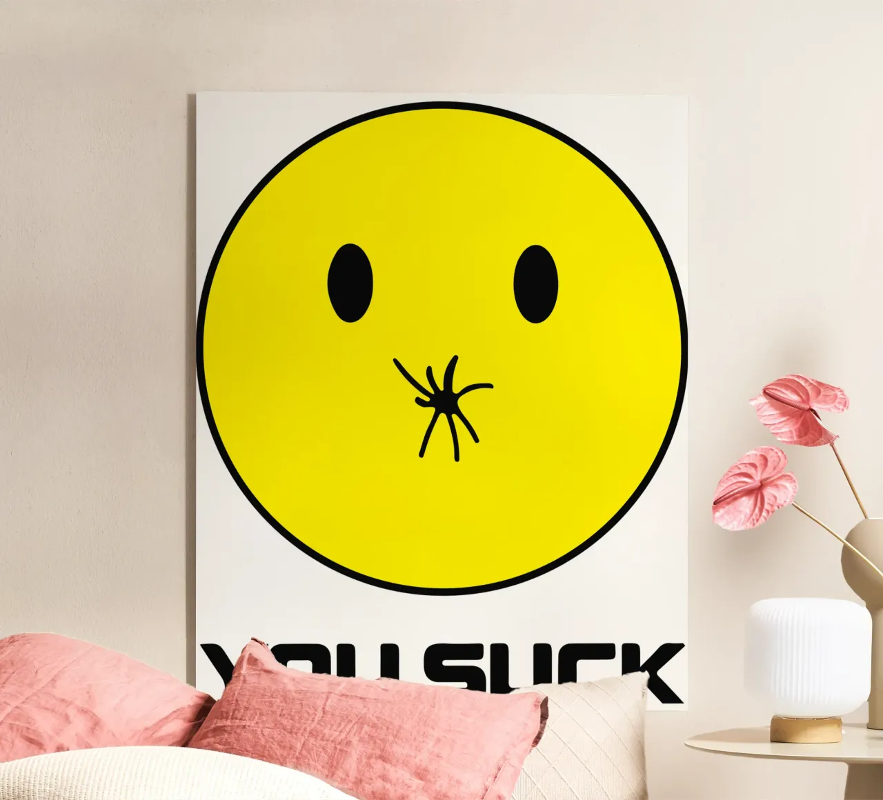 Design artistico Funny You S*ck plexiglass da kaiyaraiya