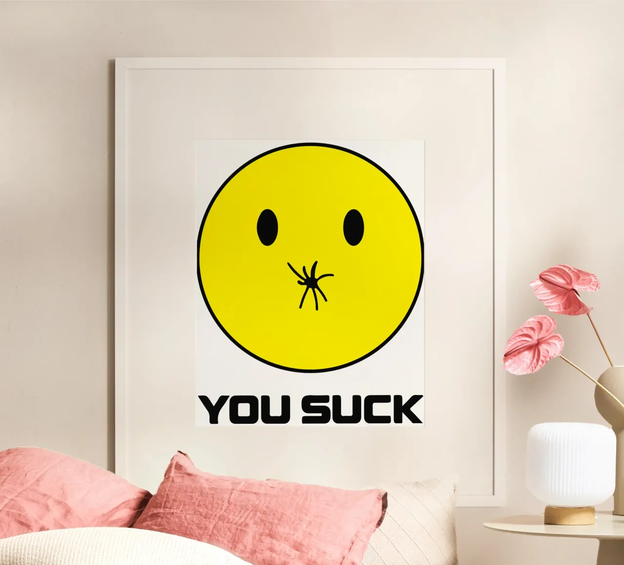 Design artistico Funny You S*ck carta hahnemühle da kaiyaraiya