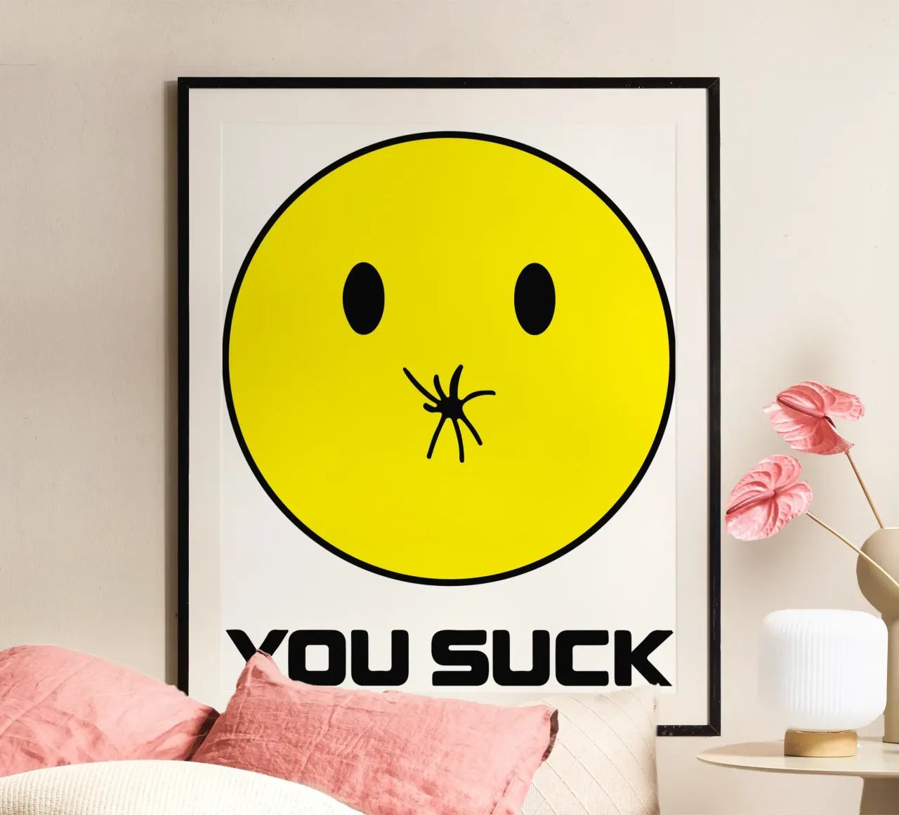 Design artistico Funny You S*ck carta hahnemühle da kaiyaraiya