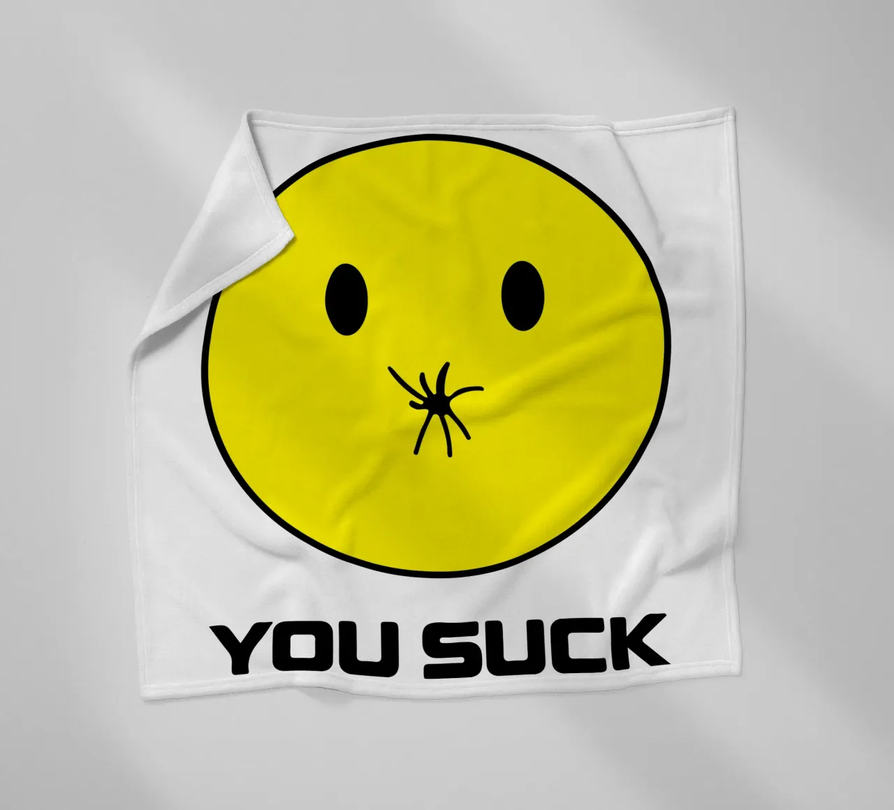 Design artistico Funny You S*ck coperta in pile da kaiyaraiya
