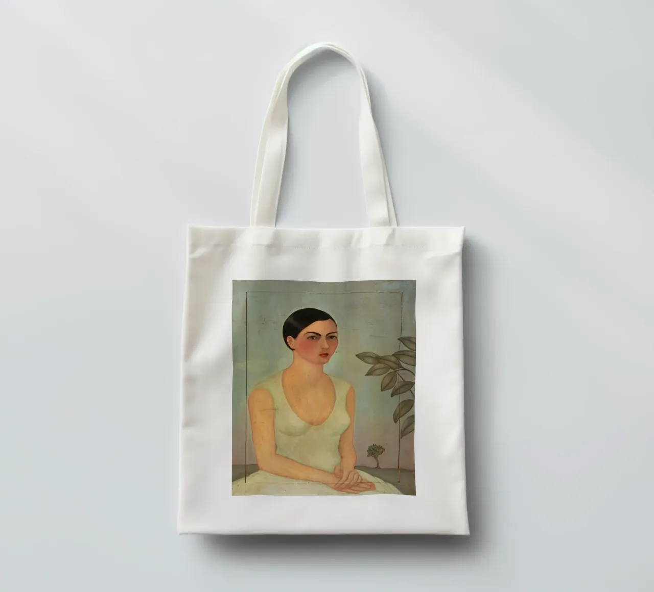 Frida Kahlo - Signora in bianco borsa in juta da ARTOTHEK