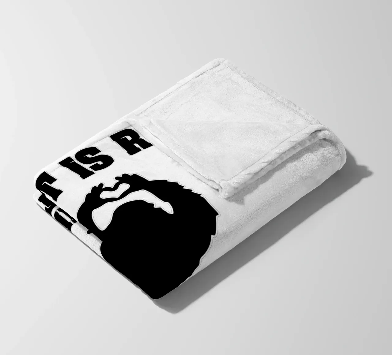 Bigfoot is real funny art design fleece blanket by kaiyaraiya