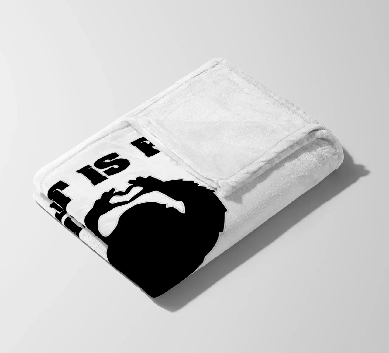 Bigfoot is real funny art design fleece blanket by kaiyaraiya