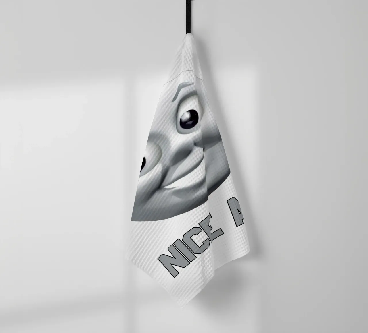 funny nice as art design tea towel by kaiyaraiya