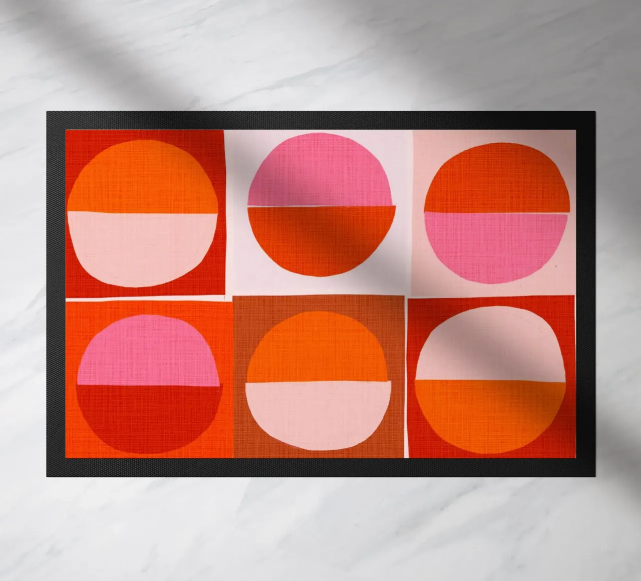 Collage di sole e luna retrò in amore zerbino da Dominique Vari Abstract