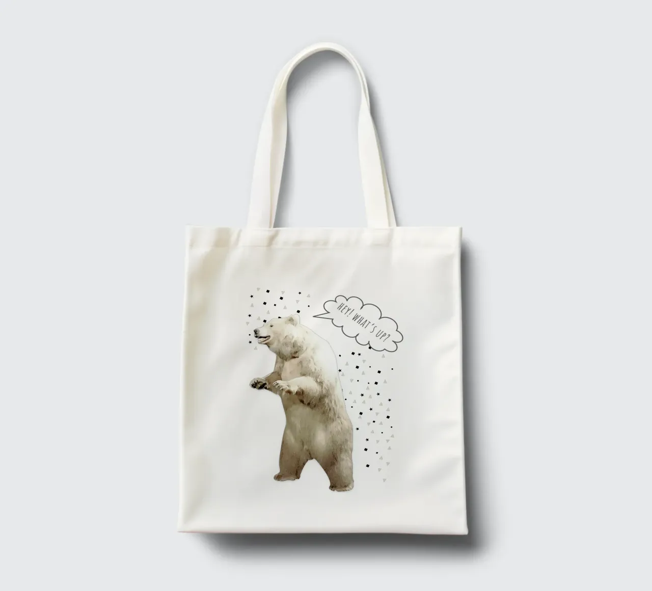 HEY! WHAT'S UP? borsa in juta da natural neutral