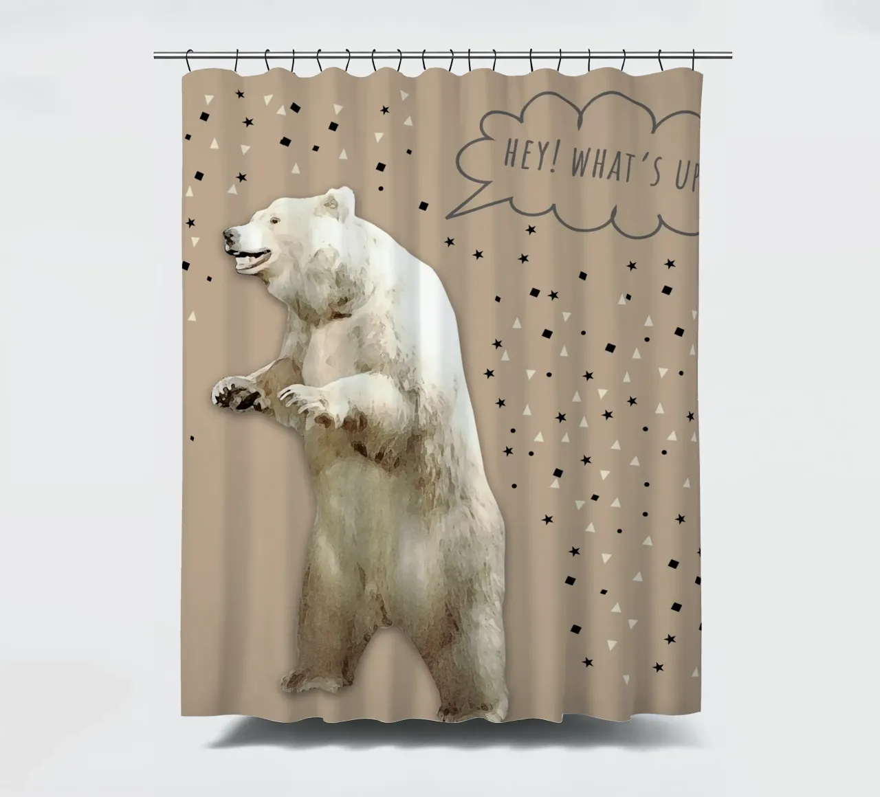 HEY! WHAT'S UP? Duschvorhang von natural neutral