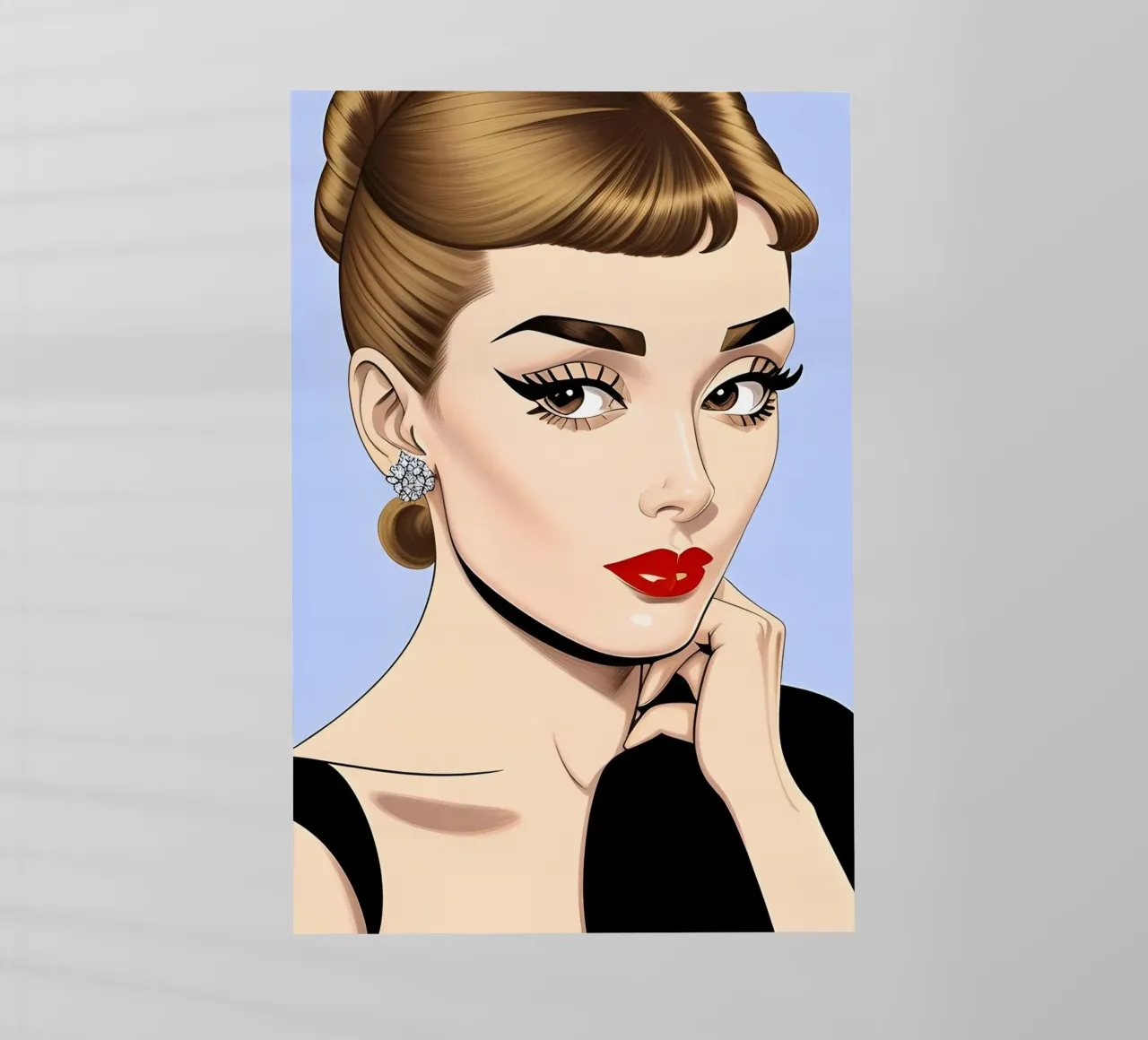 Audrey Hepburn Icona di moda pellicola backlit da ART DECO