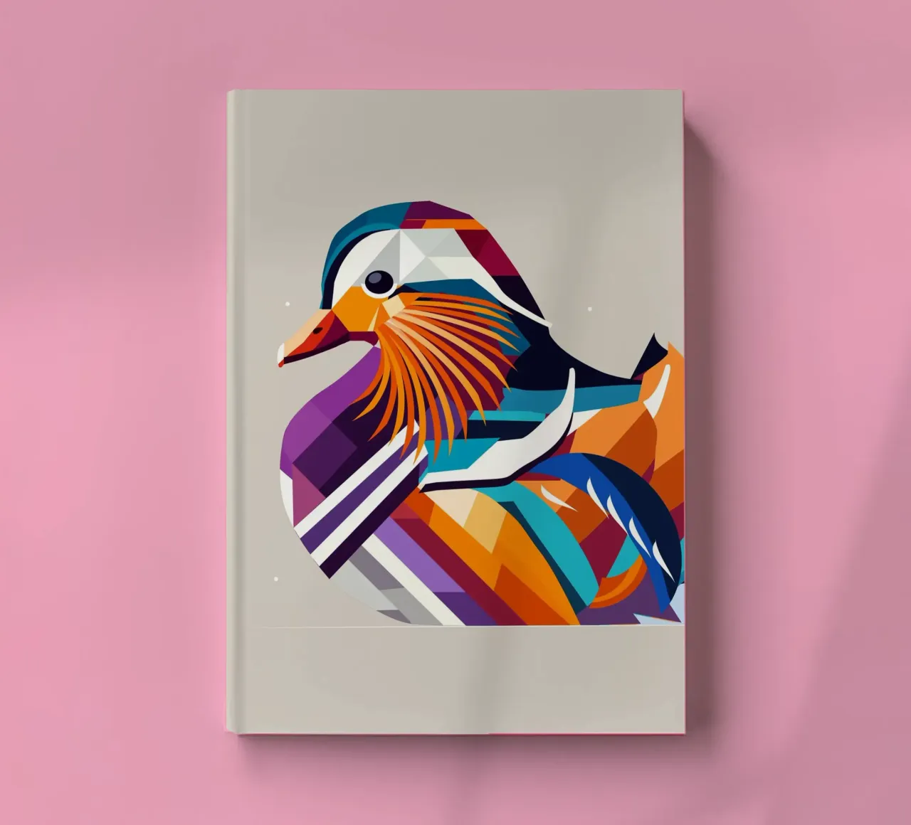 Colourful mandarin duck - a touch of exotic elegance notebook by namosh