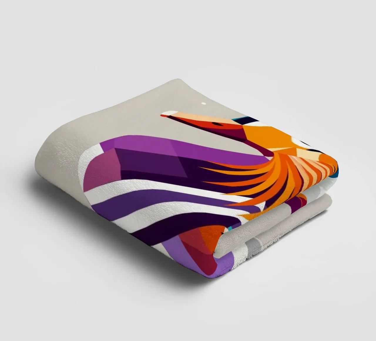 Colourful mandarin duck - a touch of exotic elegance towel by namosh