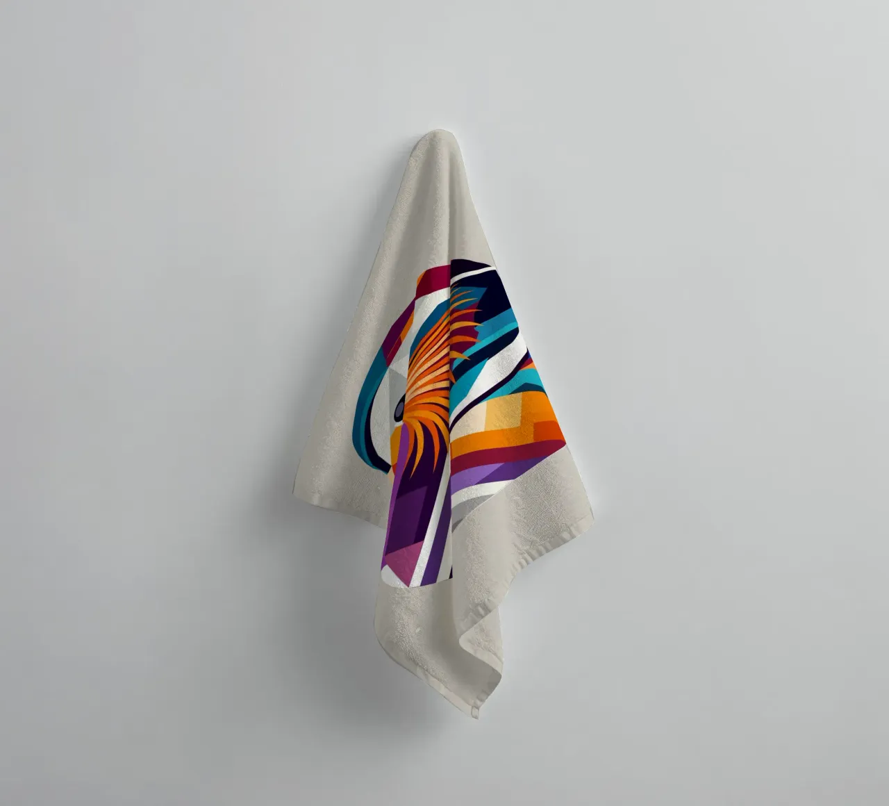 Colourful mandarin duck - a touch of exotic elegance towel by namosh