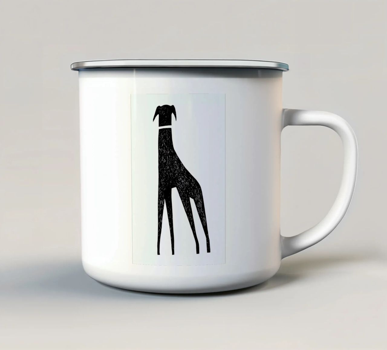 Hound tazza in smalto da Richard Hood