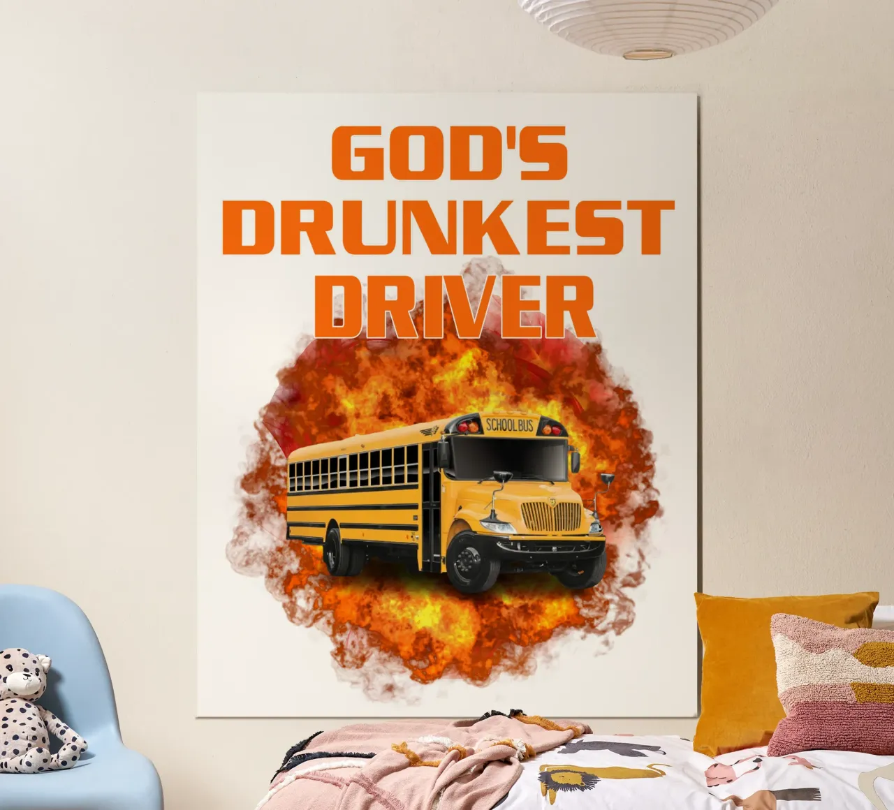 God's Drunkest Driver Humor Funny Art design hahnemühle by kaiyaraiya