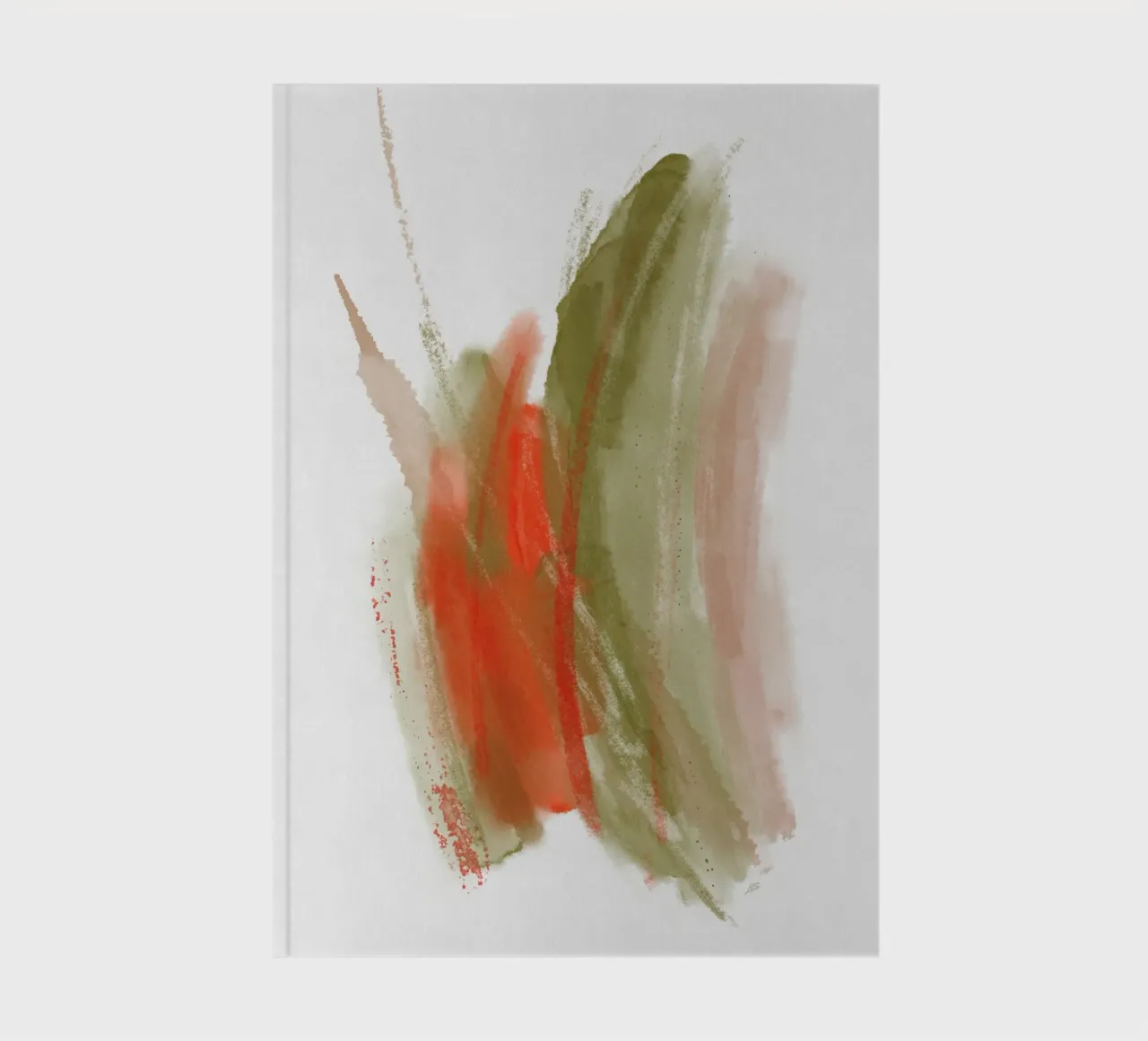 Just Green & Red | Brushstroke Abstract diario da sabidussi