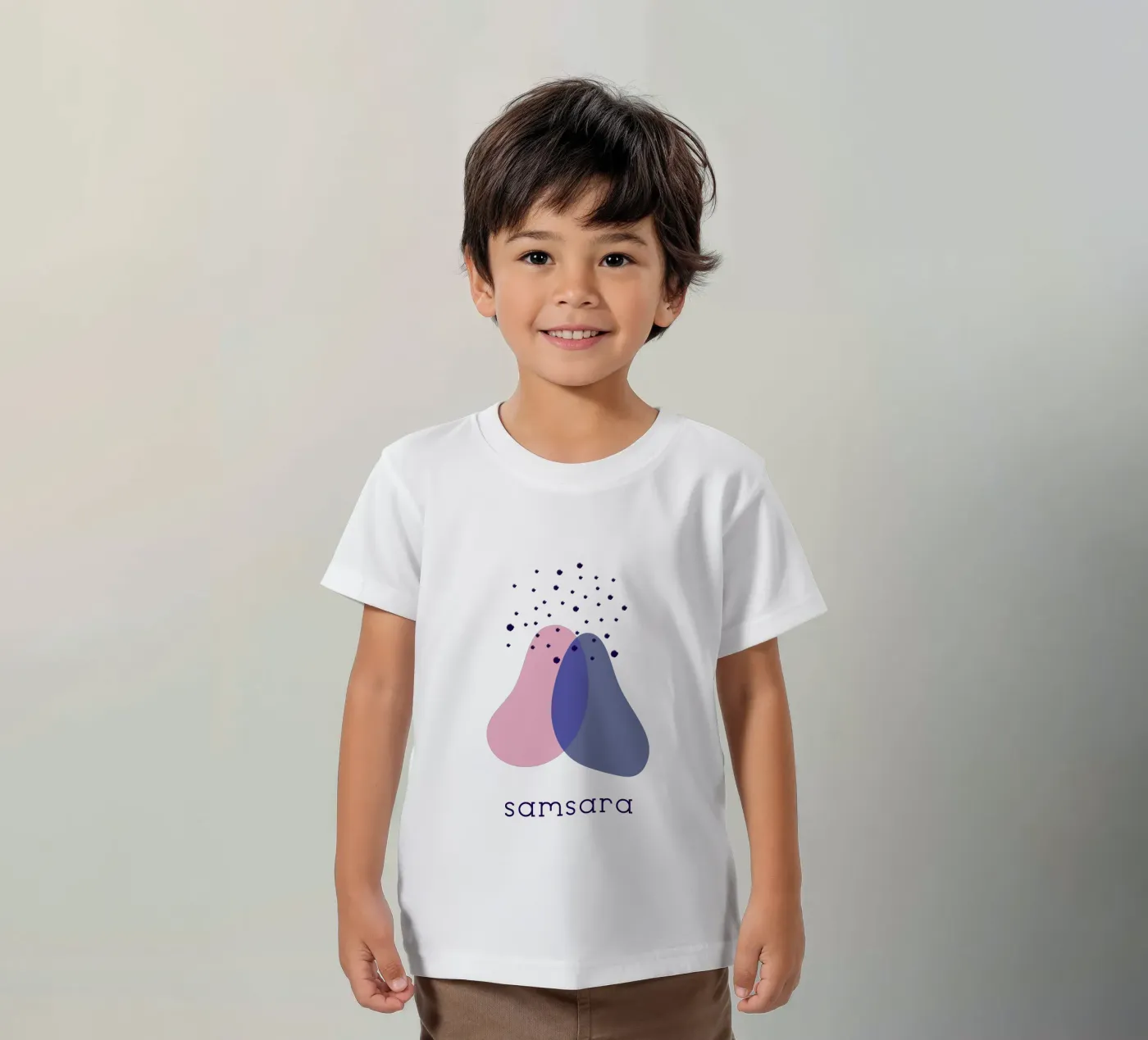 SAMSARA t-shirt bambini da natural neutral