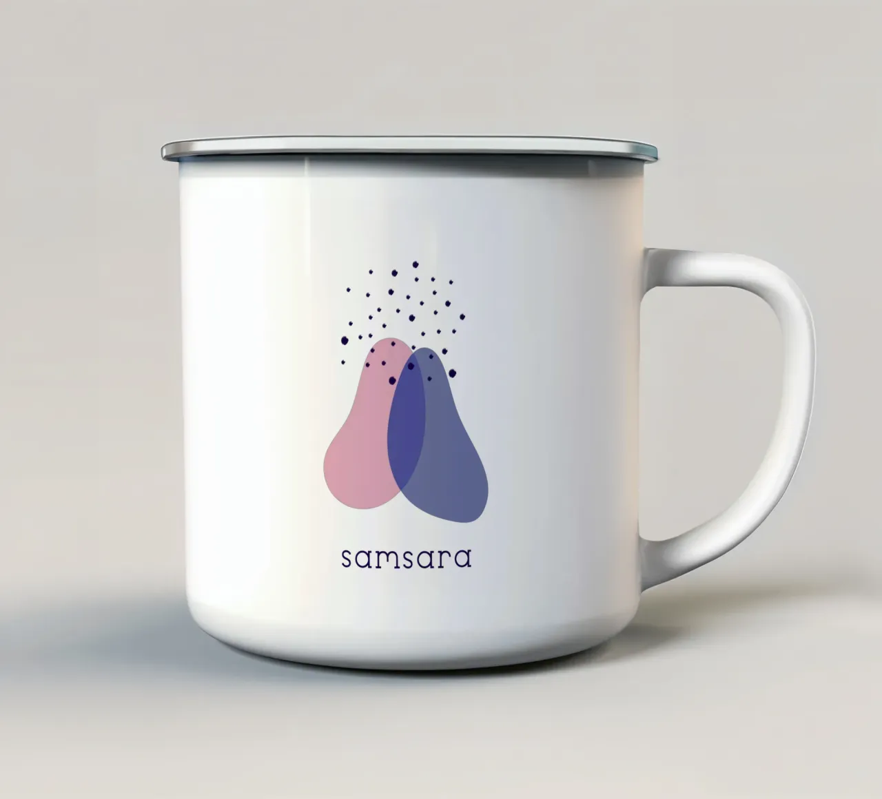 SAMSARA tazza in smalto da natural neutral