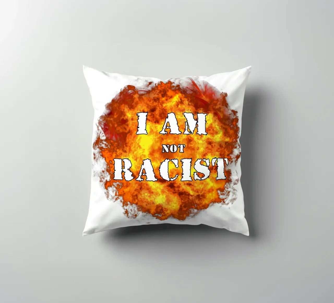 Non sono razzista Meme Art Design cuscino da kaiyaraiya