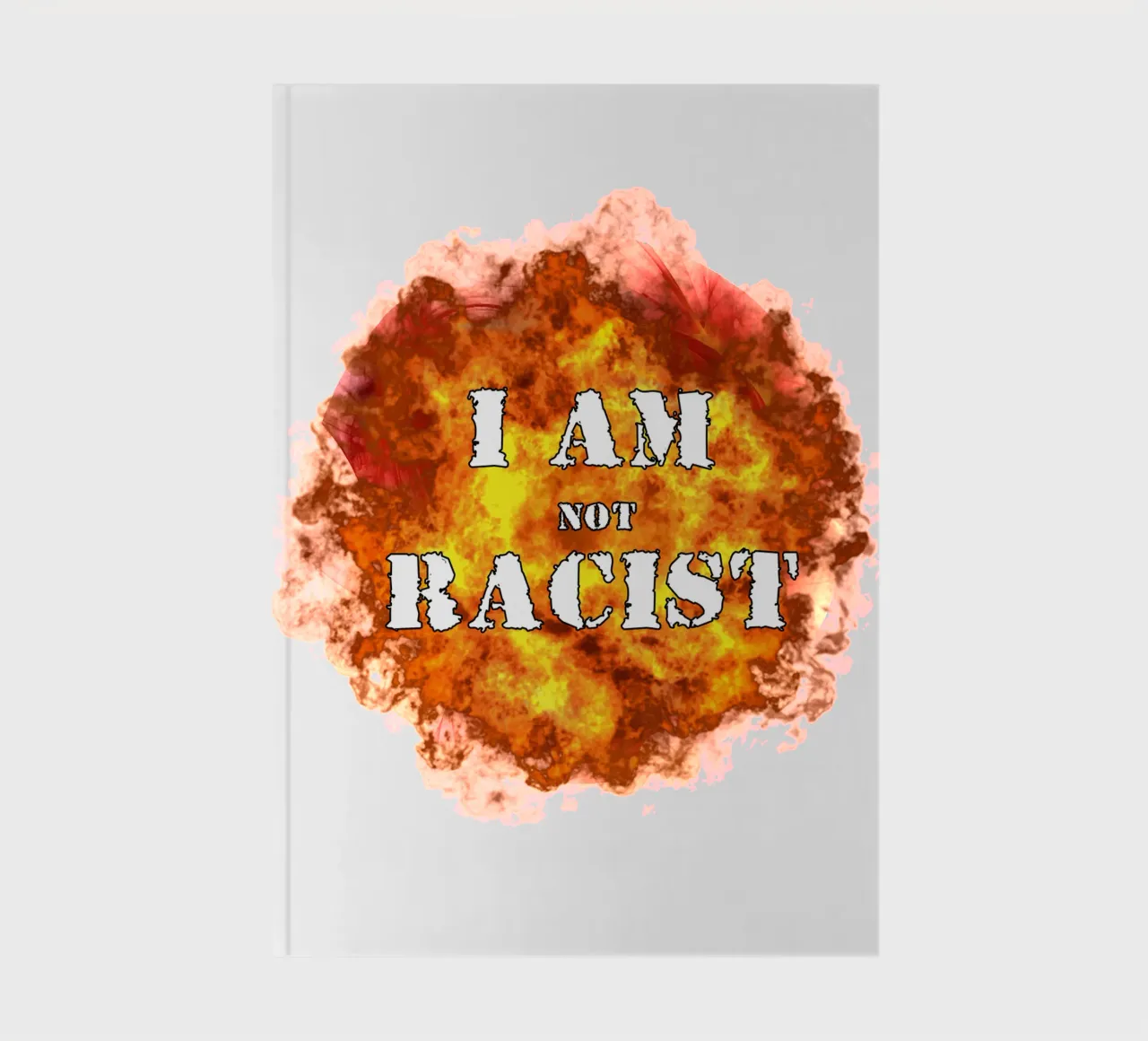 I am Not Racist Meme Art Design notebook by kaiyaraiya