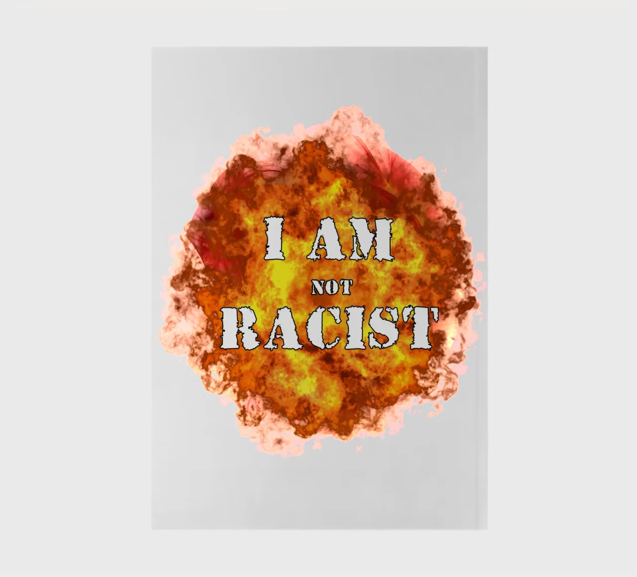 I am Not Racist Meme Art Design notebook by kaiyaraiya