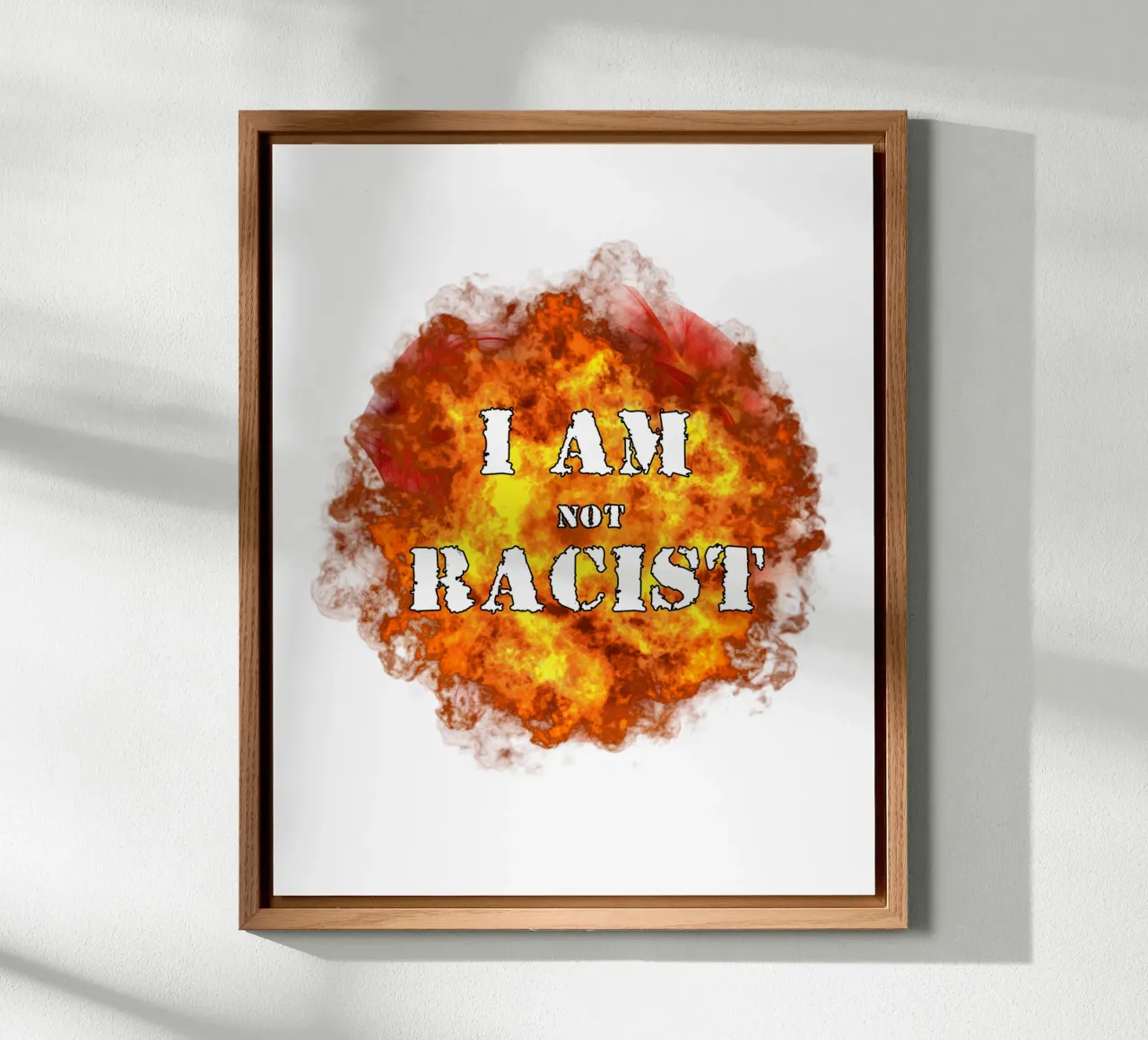 I am Not Racist Meme Art Design (No soy racista) aluminio dibond de kaiyaraiya