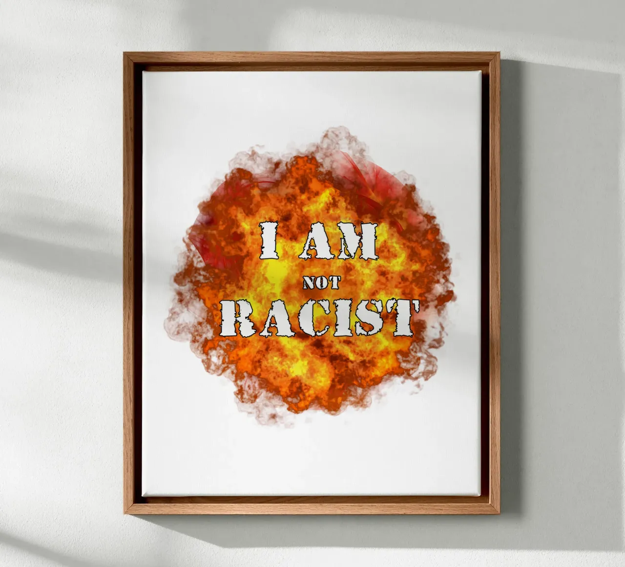 I am Not Racist Meme Art Design (No soy racista) lienzo de kaiyaraiya