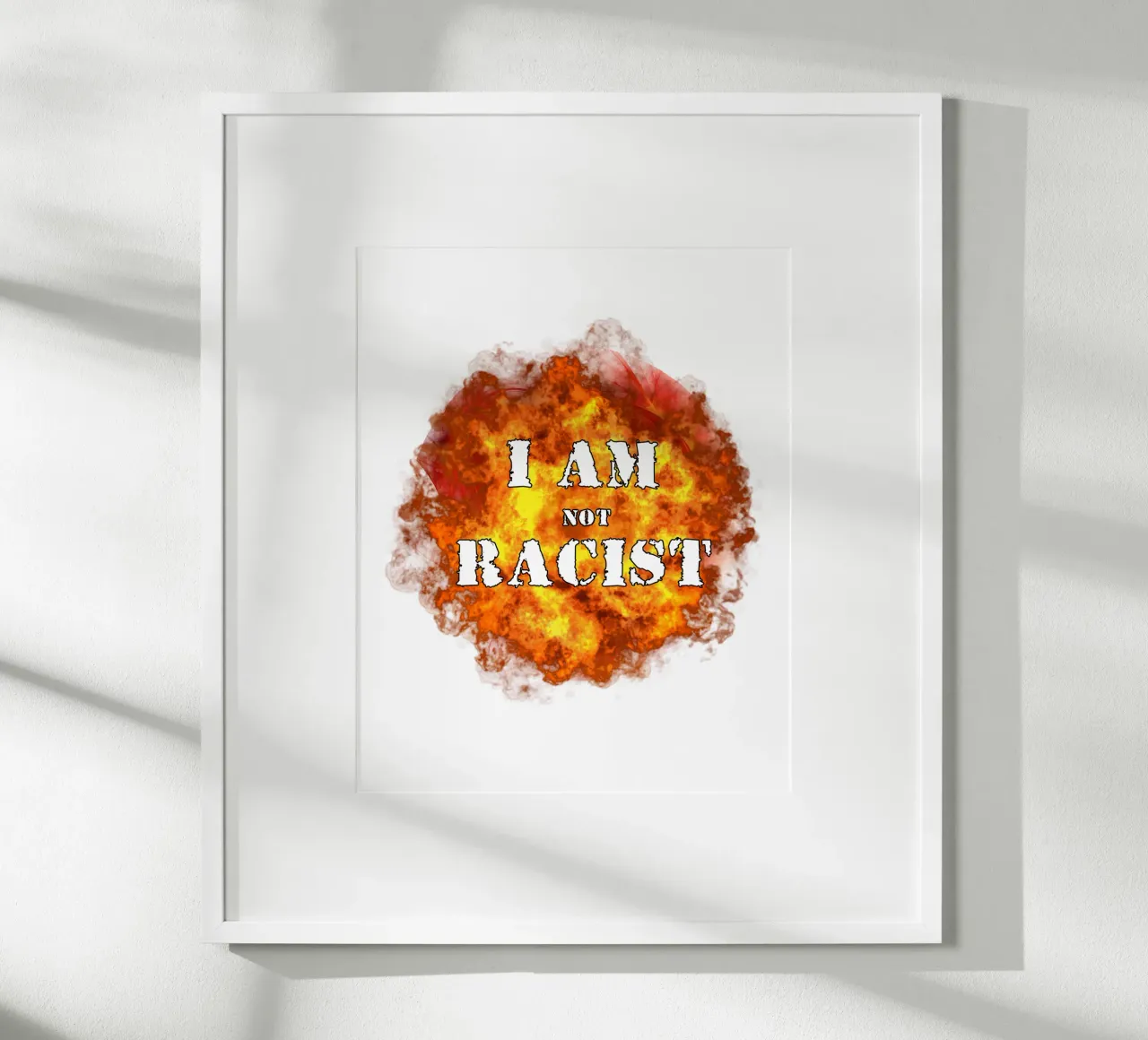 I am Not Racist Meme Art Design (No soy racista) hahnemühle de kaiyaraiya