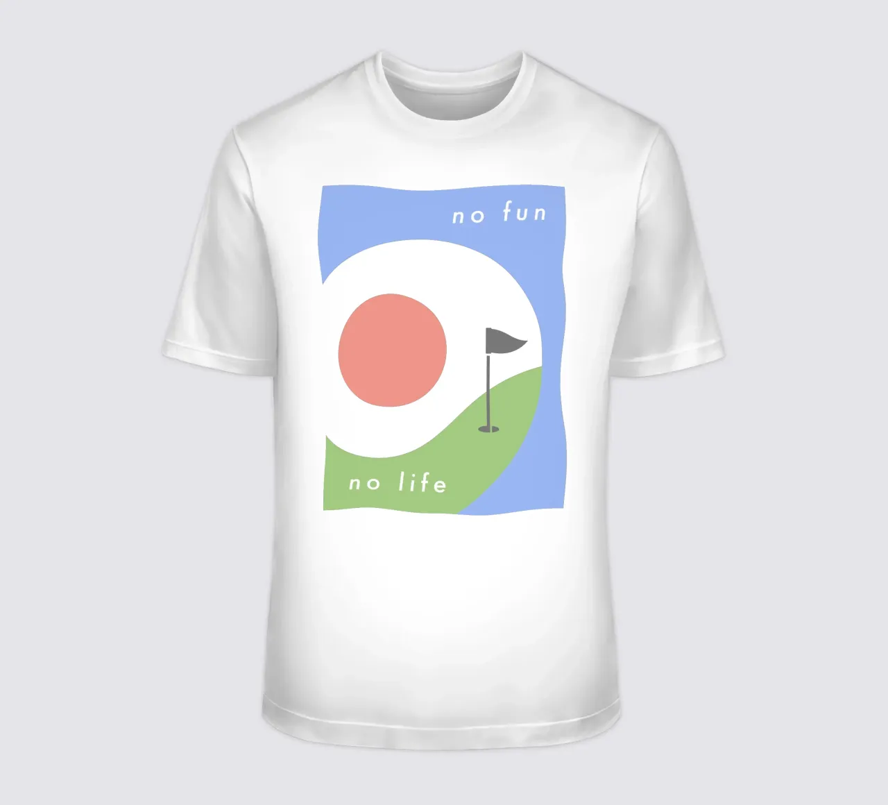 no fun, no life t-shirt da natural neutral