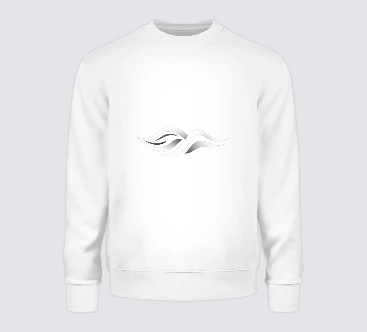 Abstract waves design representing fluidity and movement sweatshirt by DesignDoodle
