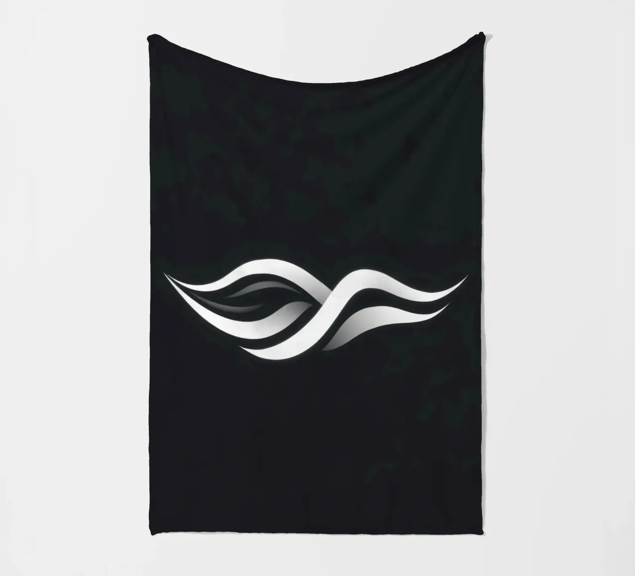 Abstract waves design representing fluidity and movement fleece blanket by DesignDoodle