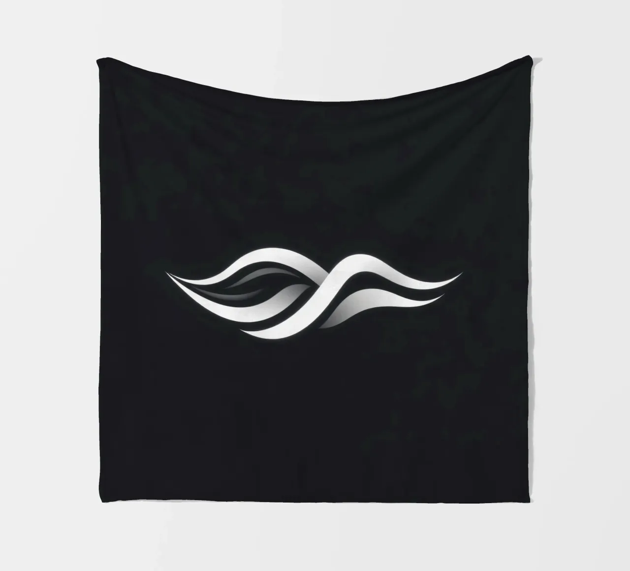 Abstract waves design representing fluidity and movement fleece blanket by DesignDoodle