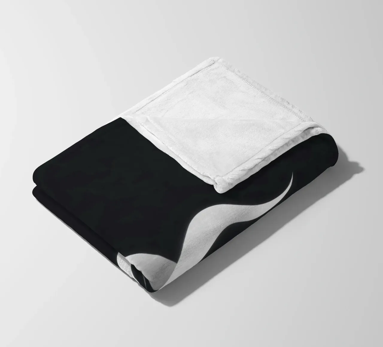 Abstract waves design representing fluidity and movement fleece blanket by DesignDoodle