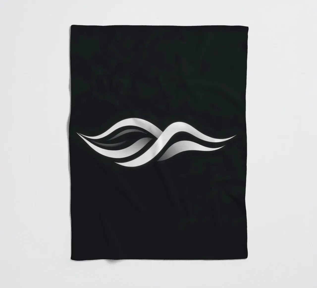 Abstract waves design representing fluidity and movement fleece blanket by DesignDoodle