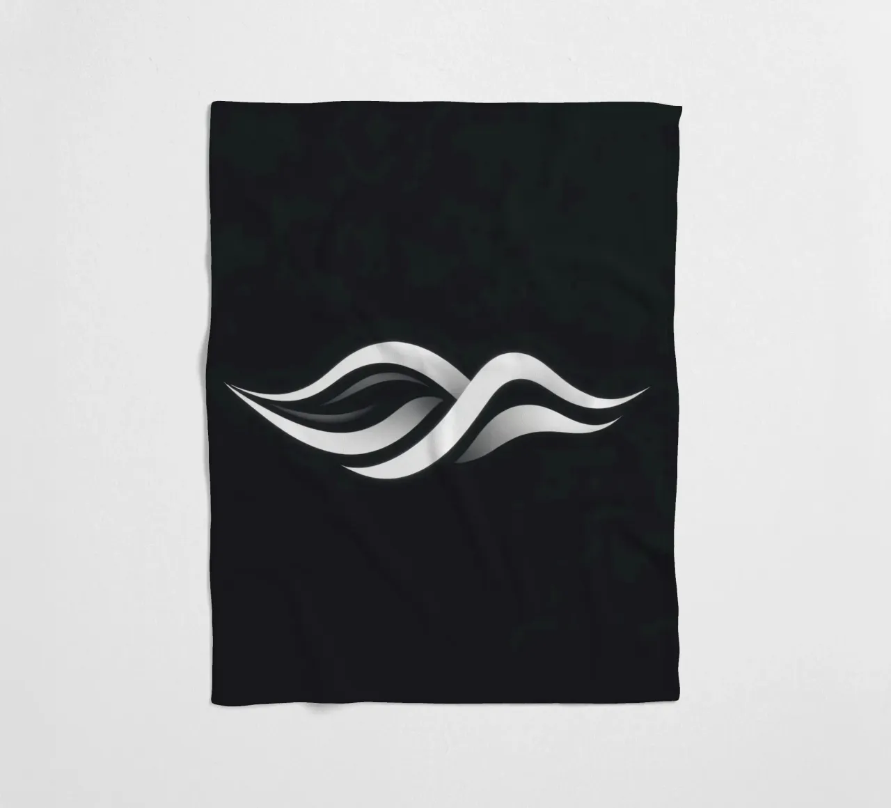 Abstract waves design representing fluidity and movement fleece blanket by DesignDoodle