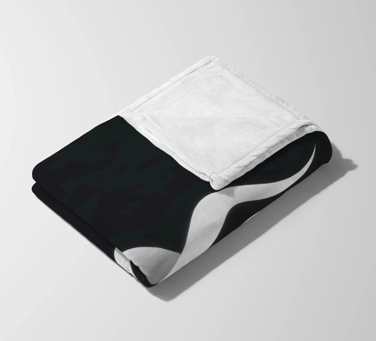 Abstract waves design representing fluidity and movement fleece blanket by DesignDoodle