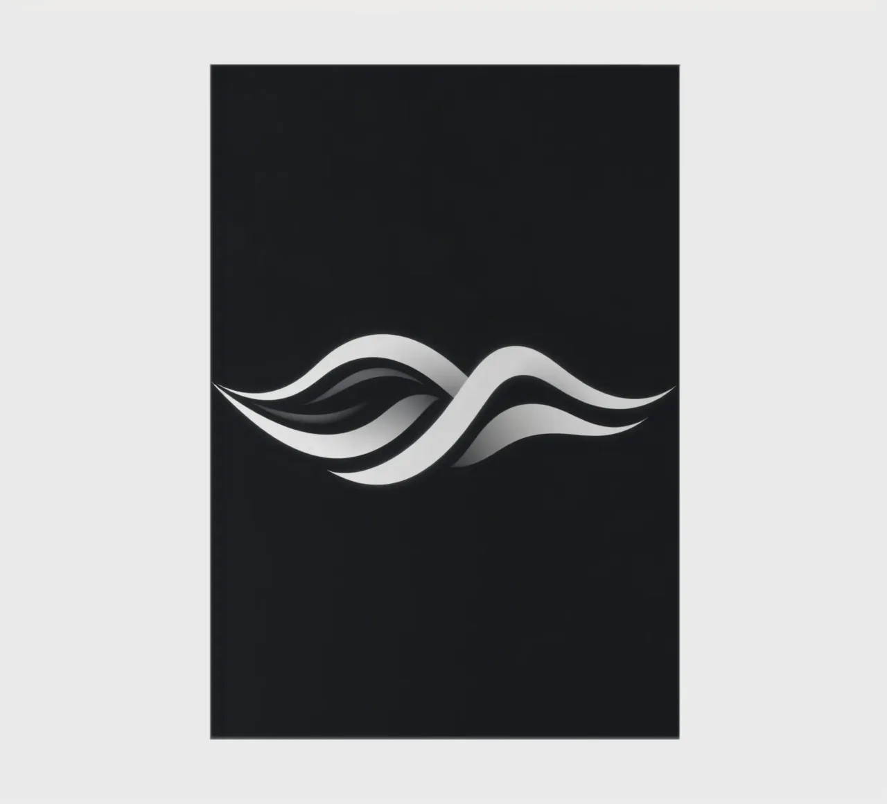 Abstract waves design representing fluidity and movement notebook by DesignDoodle