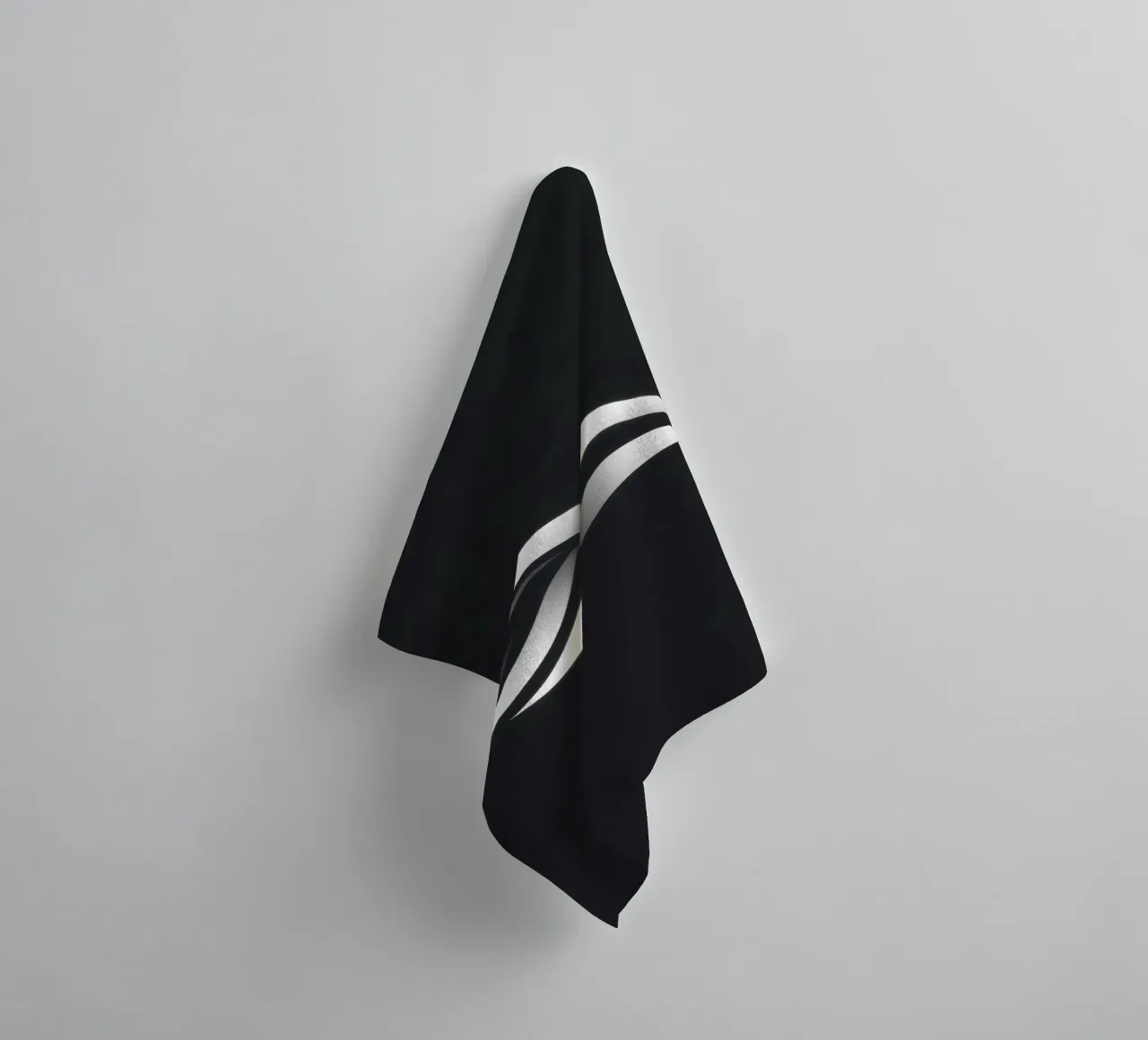 Abstract waves design representing fluidity and movement towel by DesignDoodle