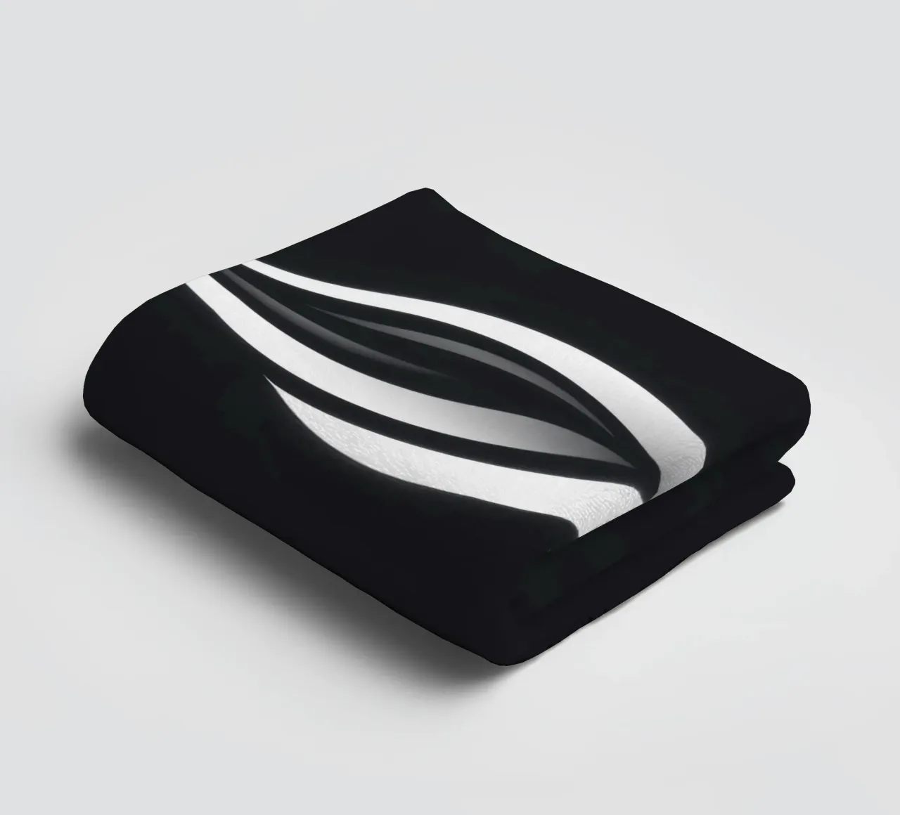 Abstract waves design representing fluidity and movement towel by DesignDoodle