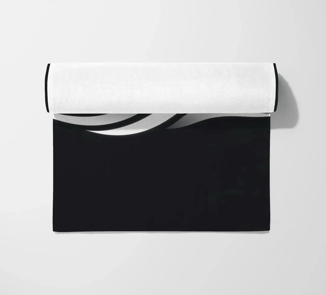Abstract waves design representing fluidity and movement beach towel by DesignDoodle